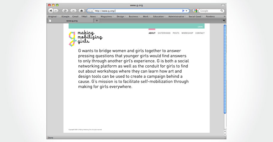 G: Making. Mobilizing. Girls