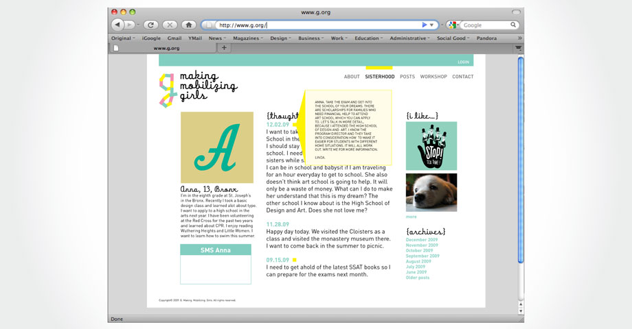 G: Making. Mobilizing. Girls